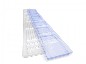 Blue PETG and HIIPS Catheter Tray