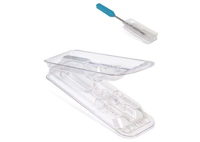 Clear Needle Clamshell Cover for Medical Industry