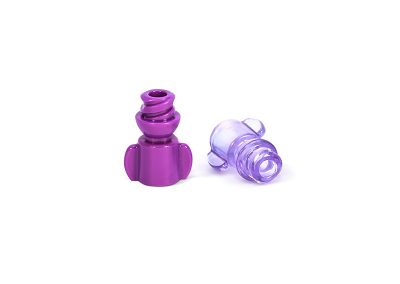 Purple Injection Molded Caps